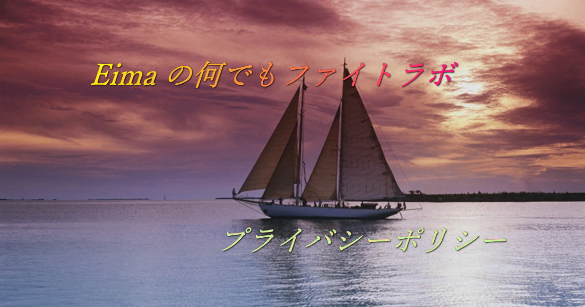 Eima の何でもファイトラボの「プライバシーポリシー」。